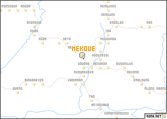 map of Mékoué