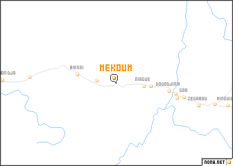 map of Mekoum