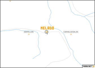 map of Melado