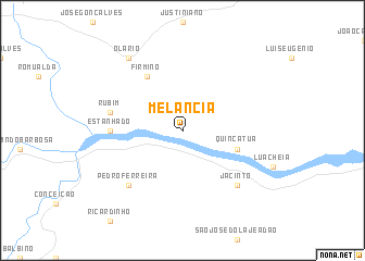 map of Melancia