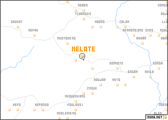 map of Mélaté