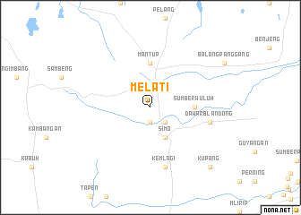 map of Melati