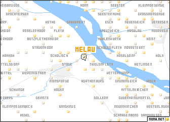 map of Melau