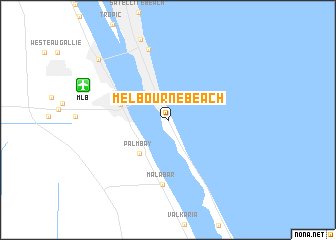 map of Melbourne Beach