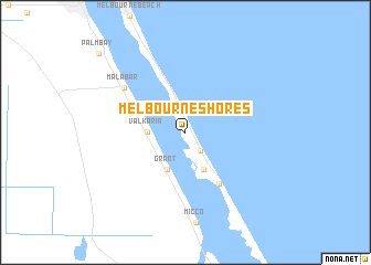 map of Melbourne Shores