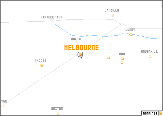 map of Melbourne