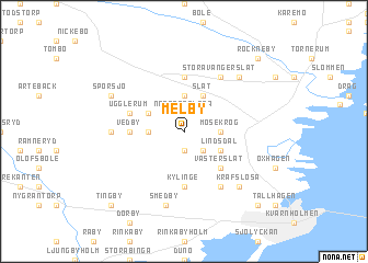 map of Melby