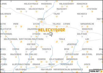 map of Melecký Dvor