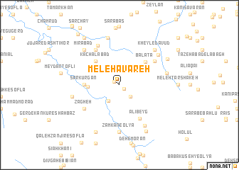 map of Meleh Āvāreh