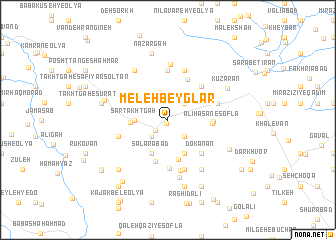 map of Meleh Beyglar