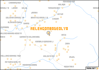 map of Meleh Gonbad-e ‘Olyā