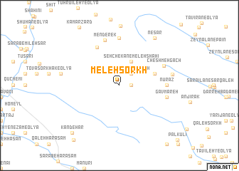 map of Meleh Sorkh