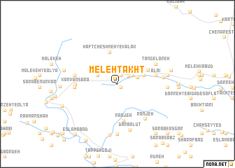 map of Meleh Takht