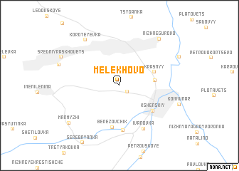 map of Melekhovo