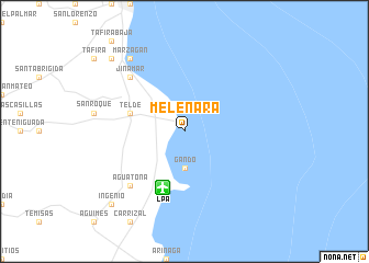 map of Melenara