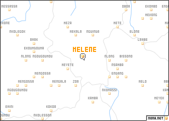 map of Meléne