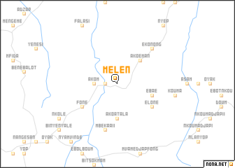 map of Mélen