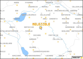 map of Melezzole
