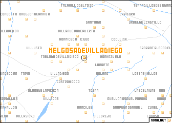 map of Melgosa de Villadiego