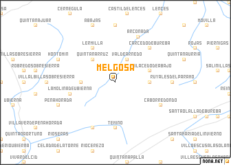 map of Melgosa