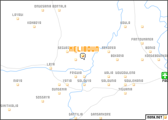 map of Méliboun