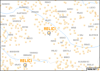 map of Melići