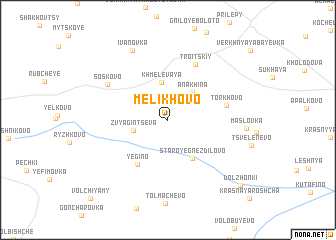 map of Melikhovo