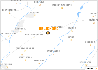 map of Melikhovo