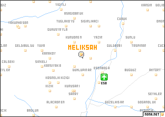 map of Melikşah