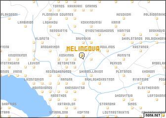 map of Melíngova