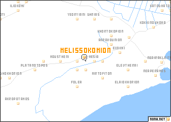 map of Melissokomíon