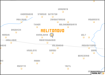 map of Melitonovo