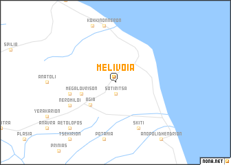 map of Melívoia