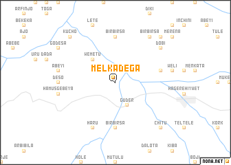 map of Melka Dega