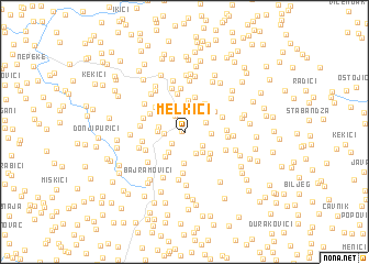 map of Melkići