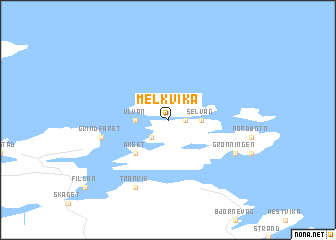 map of Melkvika