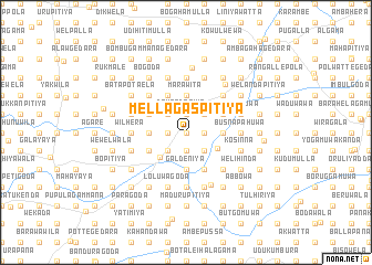 map of Mellagaspitiya