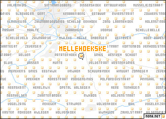 map of Mellehoekske