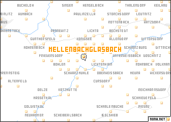 map of Mellenbach-Glasbach