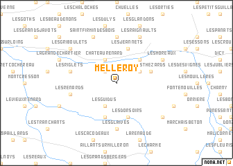 map of Melleroy