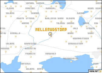 map of Mellerudstorp