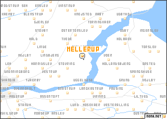 map of Mellerup