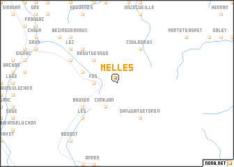 map of Melles