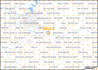 map of Melle