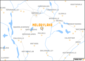 map of Melody Lake