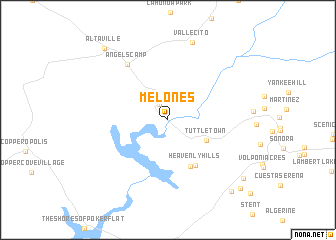 map of Melones