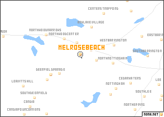 map of Melrose Beach