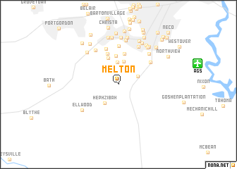 map of Melton