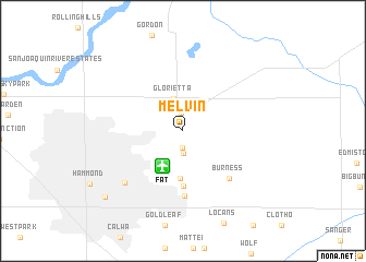 map of Melvin