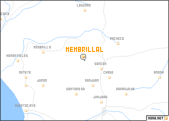 map of Membrillal